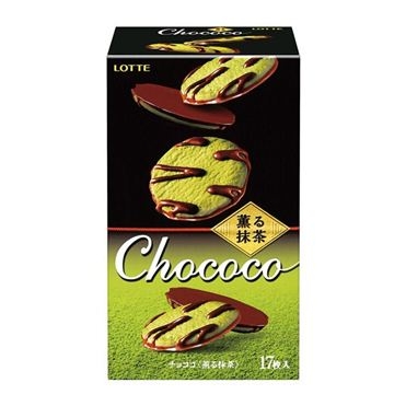 LOTTE- Bánh quy socola trà xanh (hộp 17cái)