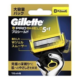 Gillette Fusion - Set 8 Lưỡi Dao Cạo Râu Thay Thế Gillette Fusion 5+1 Lưỡi Kép (Mẫu 3)