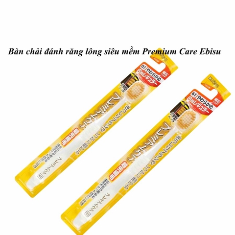 Ebisu Premium Care - Bàn Chải Đánh Răng Lông Siêu Mềm