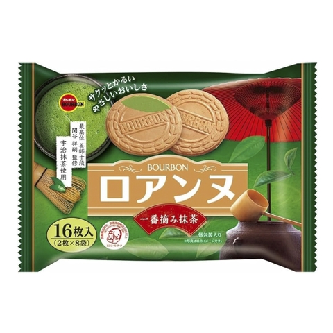 BOURBON_Bánh quy bourbon vị matcha 16 miếng