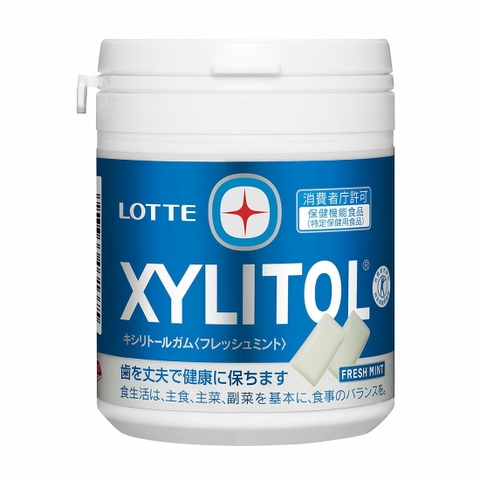 Kẹo cao su Lotte Xylitol Nhật Bản vị bạc hà mát lạnh 133gr