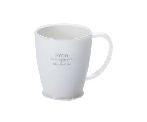 Cốc uống nước chịu nhiệt 260ml proo màu trắng - Hàng Nhật nội địa