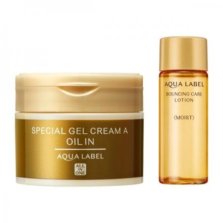 Shiseido - Set Kem Dưỡng Da Và Lotion Shiseido Aqualabel Special Gel Cream A Oil In Chống Lão Hoá 90g (Bản Limited)