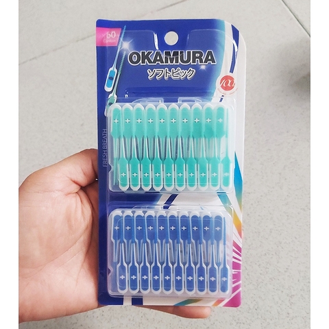 Okamura - Tăm Nha Khoa Silicon Siêu Mềm (Vỉ 60 Chiếc)