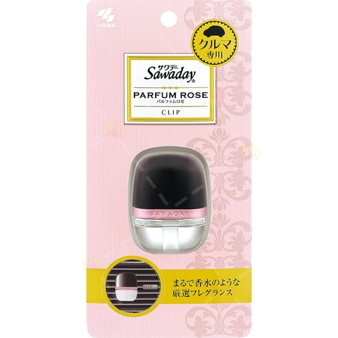 Khử mùi oto Sawaday (Parfum Rose - hương hoa hồng thơm mát, quyến rũ