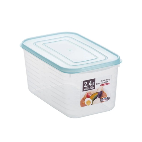 Hộp đựng thực phẩm Yamada 2,4l Xanh - Hàng Nhật nội địa