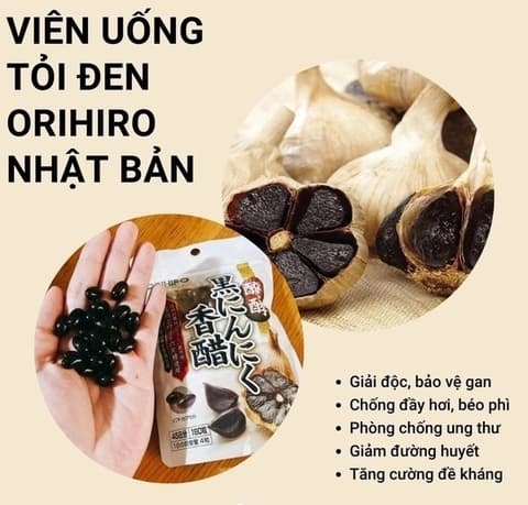 ORIHIRO- Tỏi đen tăng cường sức đề kháng 180 viên (45 ngày)