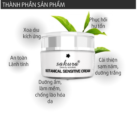 Sakura Beauty - Bộ 3 Sản Phẩm Chăm Sóc Da Nhạy Cảm