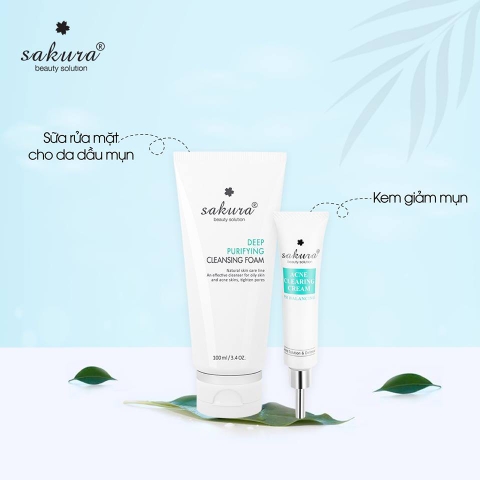 Sakura - Bộ Đôi Trị Mụn Cao Cấp Chính Hãng