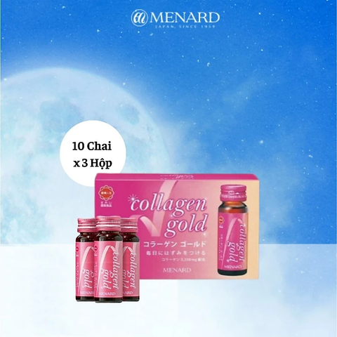(Mua 3 Tặng 4) Menard Gold - Mua Combo 3 Hộp Collagen Nội Sinh Tặng 3 Hộp Collagen Và 1 Hộp Viên Uống Bổ Mắt