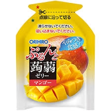 Thạch trái Cây Orihiro vị xoài & đào 240g (20g x 12 cái) - Hàng Nhật nội địa