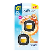 Set 2 lọ nước hoa ô tô hương cam quýt