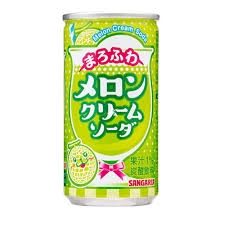 Nước soda kem dưa lưới Sangaria Melon Cream Soda 190ml - Hàng Nhật nội địa