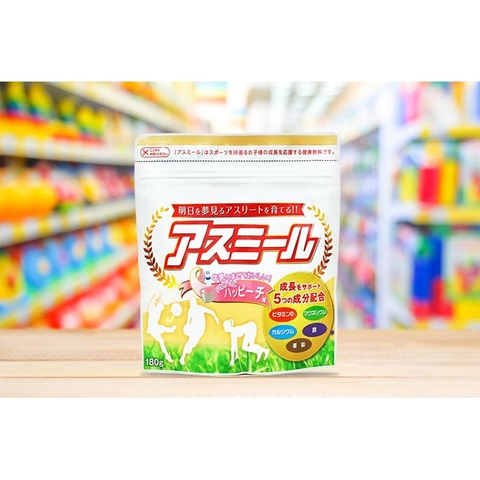 ASUMIRU - Sữa Tăng Chiều Cao Cho Bé 3-16 Tuổi Asumiru Ichiban Boshi 180g (Vị Đào)
