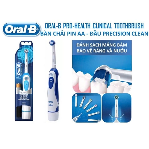 Oral-B - Bàn Chải Điện Oral-B Braun Chạy Pin AA Pro Health Nhật Bản