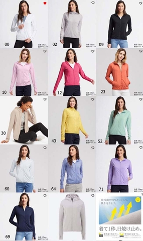 UNIQLO_Áo chống nắng Uniqlo cho nữ size M Nhật Bản new 2022