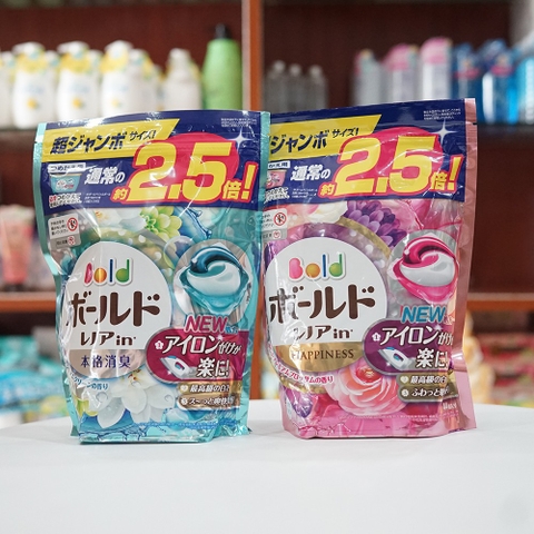 Túi viên giặt & xả Gelball P&G 54 viên màu xanh