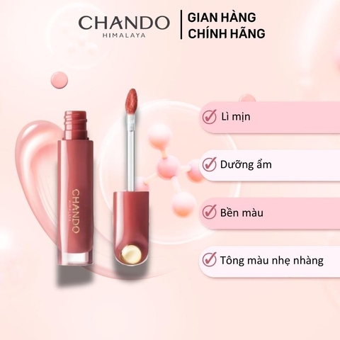 Chando Himalaya - Son Kem Lì Mịn Như Nhung 2.4ml Màu P01 (Đào)