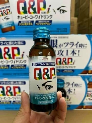 Q&P - Nước Uống Bổ Mắt Kowa Q&P Nhật Bản Cải Thiện Thị Lực (Hộp 10 x 100ml)