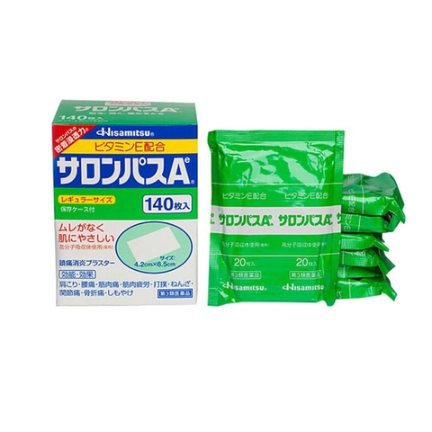 Hisamitsu - Cao Dán Giảm Đau Salonpas 140 Miếng Nhật Bản