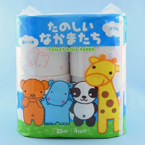 Set 4 cuộn giấy vệ sinh Hoạt hình Osada