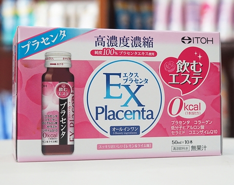 ITOH - Nước Uống Tinh Chất Nhau Thai Itoh EX Placenta (Hộp 10 x 50ml)