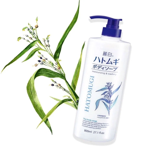 Hatomugi - Combo 2 Chai Sữa Tắm Dưỡng Ẩm & Làm Sáng Da 800ml