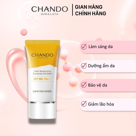 Chando Himalaya - Sữa Chống Nắng Chứa Niacinamide Hỗ Trợ Dưỡng Trắng 40ml