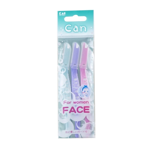 KAI - Dao Cạo Mặt Kai Can For Women Face 3 Cái