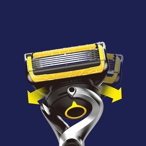 Gillette Fusion - Set Dao cạo râu Gillette Fusion Proshield 5 lưỡi kép (1 thân + 6 đầu thay) Mẫu 2