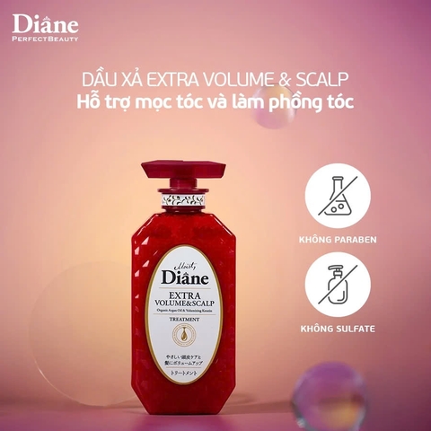 Moist Diane - Dầu Xả Đầu Chống Rụng Và Làm Phồng Tóc Moist Diane Extra Volume & Scalp 450ml
