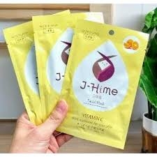 Mặt nạ dưỡng trắng và trẻ hóa làn da tinh chất Vitamin C J-Hime