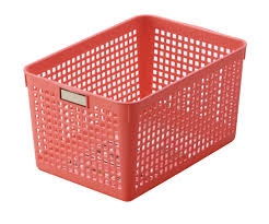 Rổ Nhựa Đa Năng Màu Hồng (33.2X24.4X8.7CM)