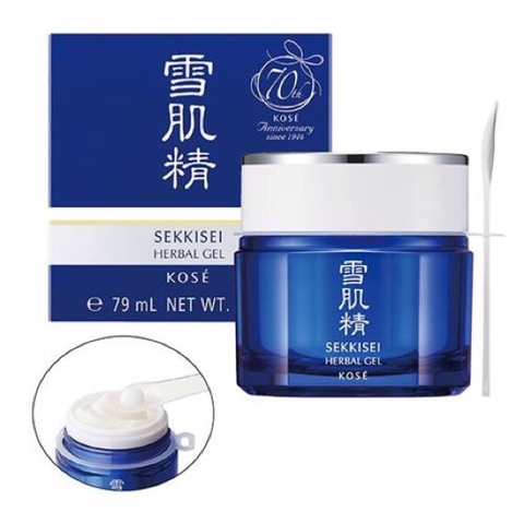 Kose - Mặt Nạ Ngủ Đa Năng Dưỡng Da Kosé Sekkisei Herbal Gel 79ml
