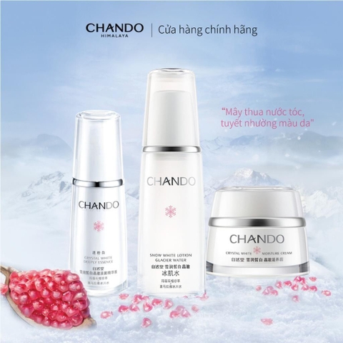 Chando Himalaya - Bộ Đôi Dung Dịch & Kem Dưỡng Mờ Thâm Nám, Hỗ Trợ Dưỡng Trắng