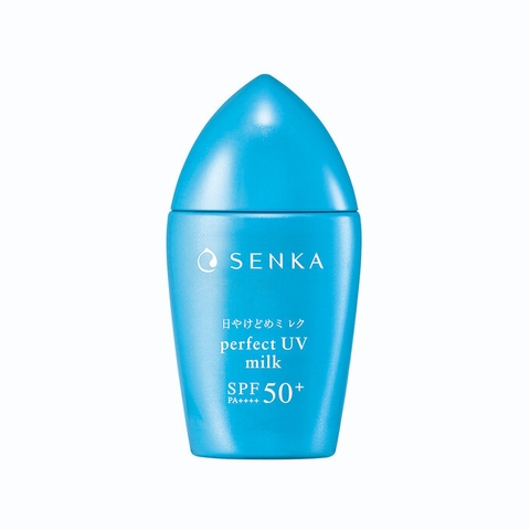 Senka - Sữa Chống Nắng Kiềm Dầu Senka Perfect UV Milk SPF50+ PA++ Mịn Lì Cho Da Dầu (40ml)