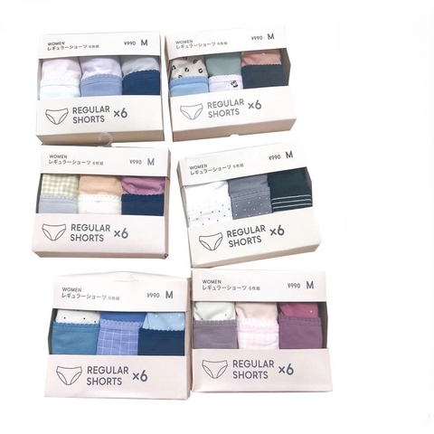 Gu Uniqlo - Set 6 Chiếc Quần Chip Gu Uniqlo Nhật Bản (Size M)