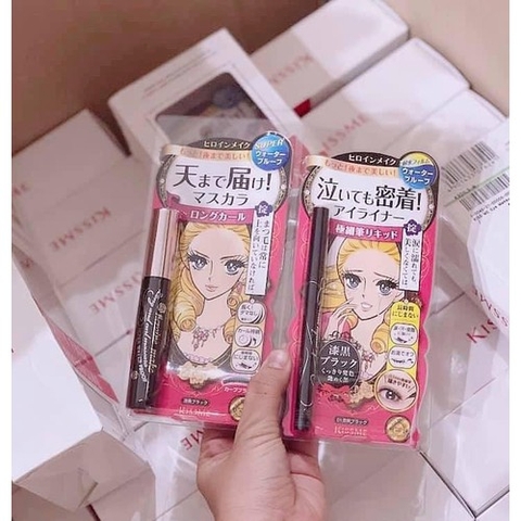 Isehan - Set Masscara Dài Mi + Bút Kẻ Chân Mày Kiss Me (06)