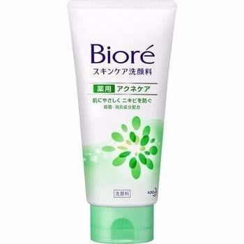 Biore - Sữa Rửa Mặt Màu Xanh Lá Kháng Khuẩn, Sạch Mụn