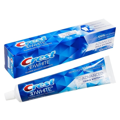 Kem Đánh Răng Trắng Răng Crest 3D White Advanced Whitening 147g
