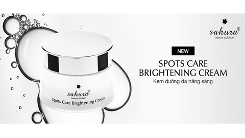 SAKURA BEAUTY- Kem Dưỡng Trắng Da Ngừa Sạm SPOTS CARE BRIGHTENING CREAM 45gr