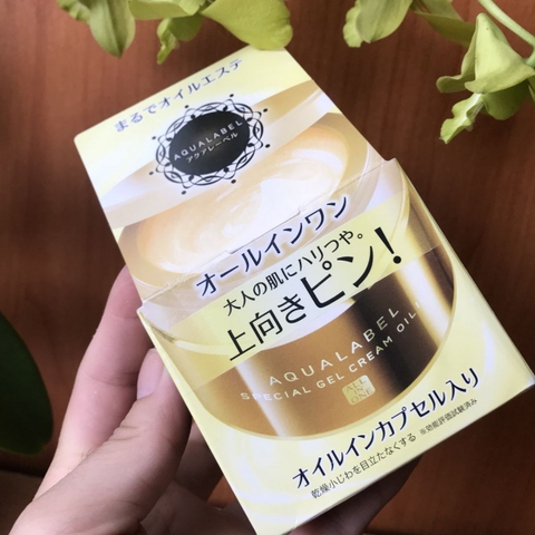 SHISEIDO_Kem dưỡng Aqualabel Special Gel Cream 90g màu vàng (chống lão hóa, giảm nhăn)