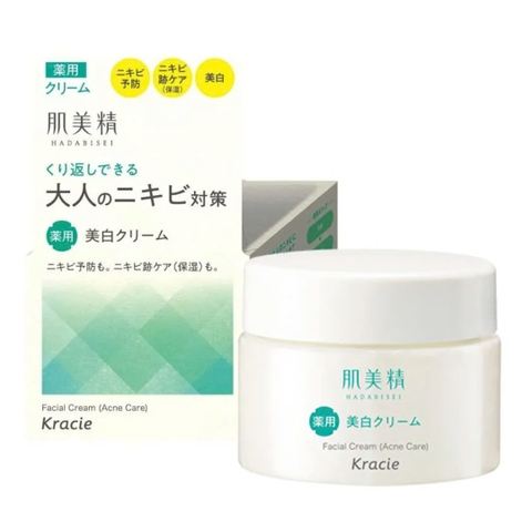 Kracie - Kem Dưỡng Da Trị Mụn Kracie Hadabisei Facial Cream 50g