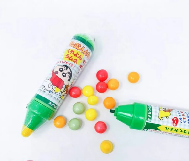Kẹo bút chì màu Shin-chan nhiều vị 14g - Hàng Nhật nội địa