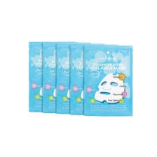 SAKURA_Mặt Nạ Nâng Cơ, Trẻ Hóa Da Sakura 3D Whitening Collagen Mask Nhật Bản (1 Miếng)