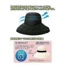 Mũ lưới rộng vành làm mát Cool Feeling 99% UV Cut - UPF 50+ có quai (màu đen) (đã phân loại))