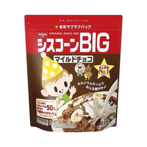 NISSIN_ Ngũ cốc Nissin Nhật vị socola  220g