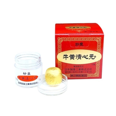 Nihon - Viên Uống Phòng Chống Đột Quỵ An Cung Ngưu Hoàng Hoàn (Hộp 1 Viên)