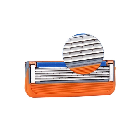 P&G - Set Dao Cạo Râu Gillette Fusion 5 Lưỡi Kép (1 Thân + 6 Đầu Thay Thế) Mẫu 1