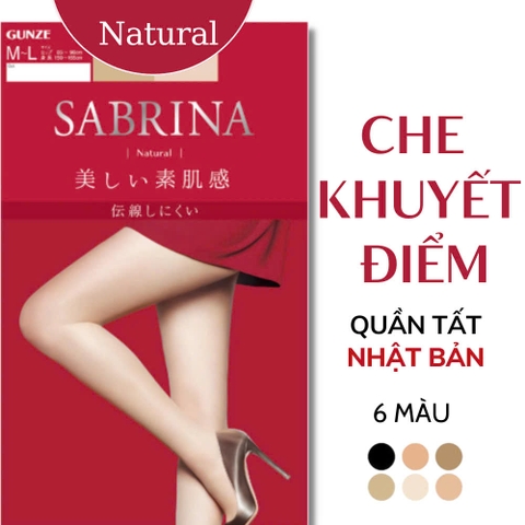 Gunze - Quần Tất Sabrina Natural Gunze Size M-L Màu Da Chân